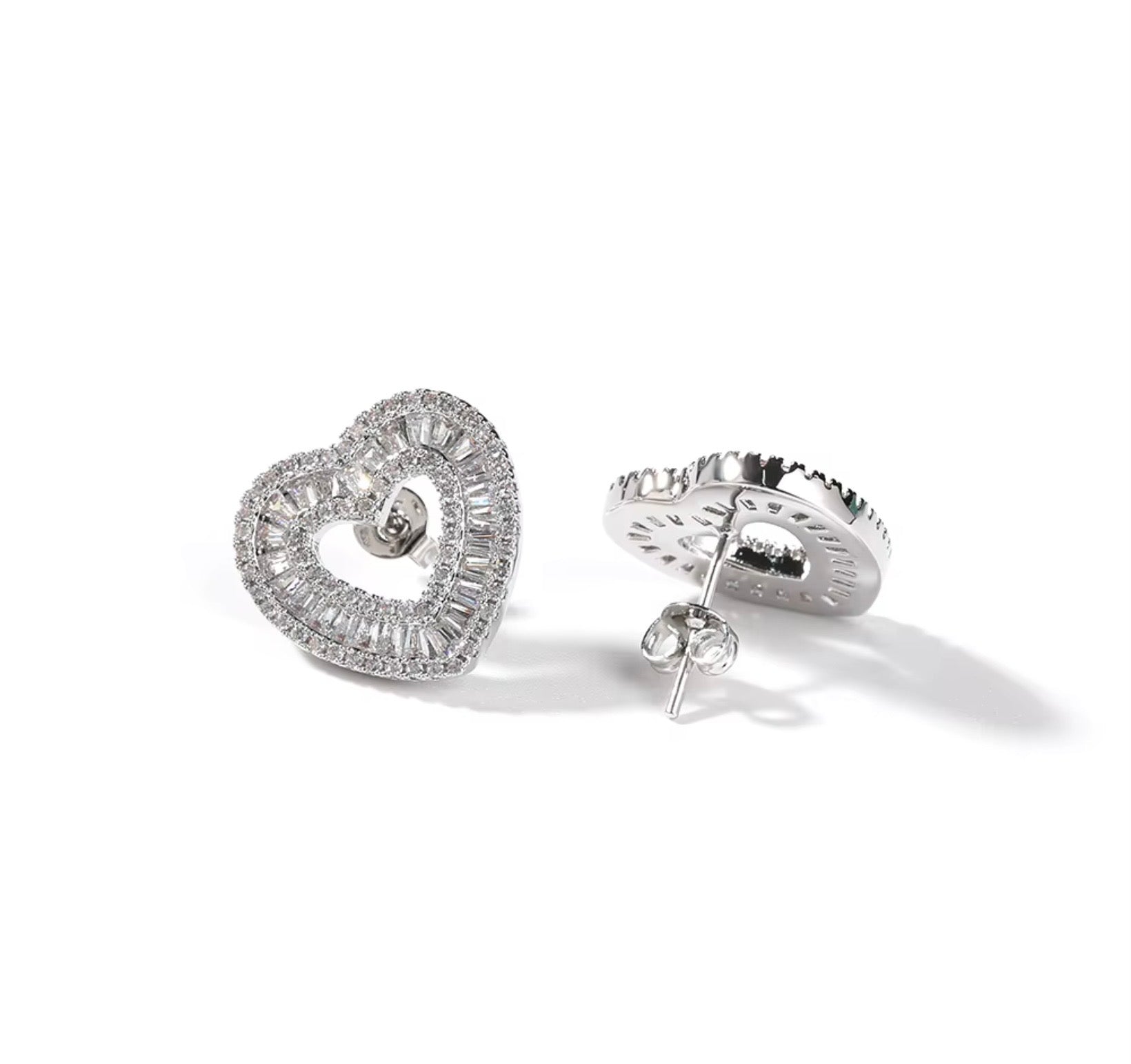 Heart On Ice Earring